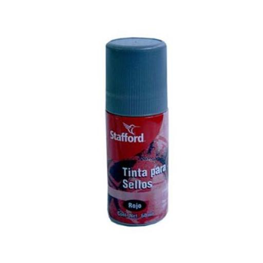 [STAFFORD_COC6000] Stafford Tinta P/Sellos Stafford Roll-On Rojo 60Ml