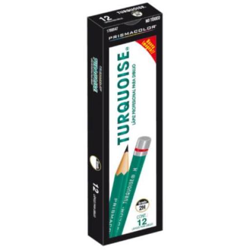 [TURQUOISE_10103014546] TURQUOISE  Lapiz Berol Turquoise 2H C/12 Pzas