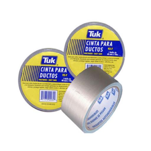 [TUK_659318] TUK CINTA TUK ADHESIVA 93T 48X10 DUCTOS COLOR GRIS PLATA PZA