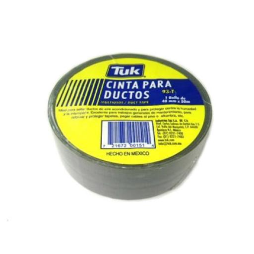 [TUK_659317] TUK CINTA TUK ADHESIVA 93T 48X50 DUCTOS COLOR GRIS PLATA PZA