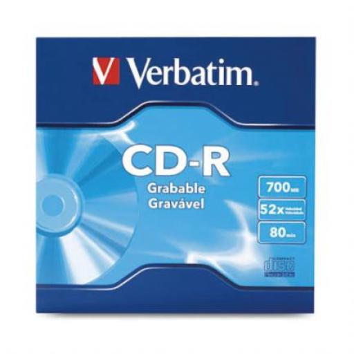 [VERBATIM_96298] Verbatim Disco Compacto Verbatim CD-R 80min 700MB 52X Paquete C/50 Pzas