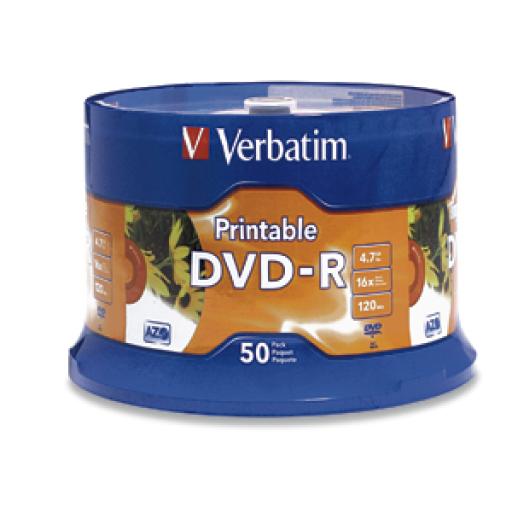 [VERBATIM_95137] Verbatim DVD-R Verbatim 4.7GB 16X Blanco Ink C/50