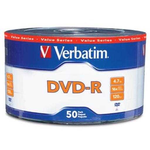 [VERBATIM_97493] Verbatim DVD-R Verbatim 4.7GB 16x C/50