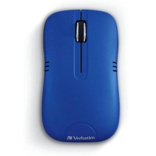[VERBATIM_99766] Verbatim Mouse Verbatim Serie Commuter Óptico Inalámbrico P/Notebooks Color Azul Mate