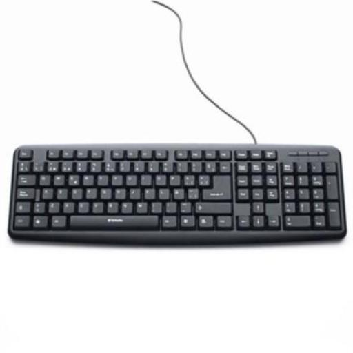[VERBATIM_98121] Verbatim Teclado Verbatim Alámbrico USB Color Negro