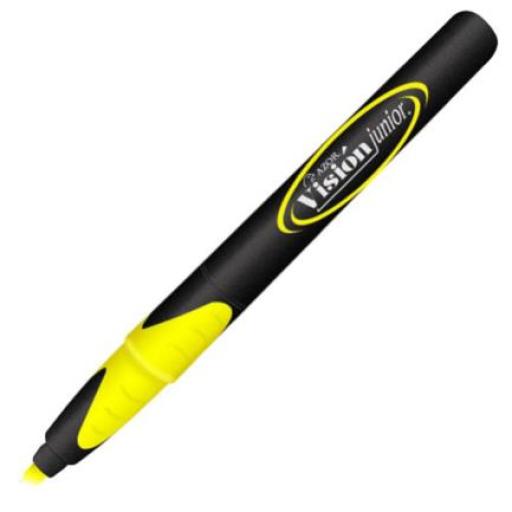 [VISIONPLUS_2800AM] Vision Plus Marcador Resaltador Visión Junior Color Amarillo Fluorescente C/12 Pzas