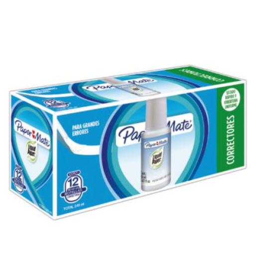 [PAPERMATTE_LAS1317553] PAPERMATTE  CORRECTOR PAPERMATE LIQUIDO CAJA C/12