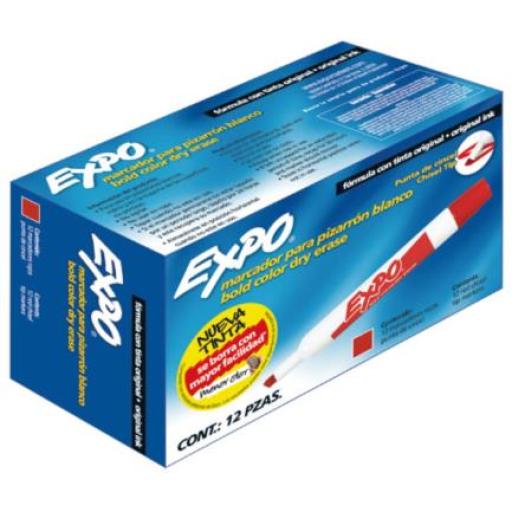 [SANFORD_83002] Sanford Marcador Sanford Expo 83002 Rojo Cincel Pizarron Blanco C/12