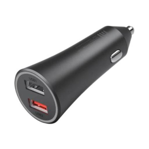[XIAOMI_26554] Xiaomi Cargador de Coche Xiaomi Carga Rápida 37W Doble Puerto Color Negro