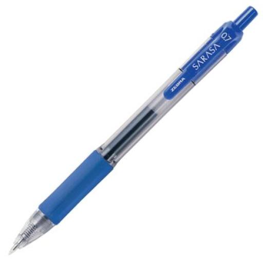 [ZEBRA_8801] Zebra Bolígrafo Zebra Sarasa Retráctil Punto Mediano 0.7m Gel Color Azul C/12 Pzas