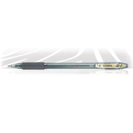 [ZEBRA_7904-00] Zebra BOLIGRAFO ZEBRA Z1 .7MM TINTA HIBRIDA NEGRO C/12