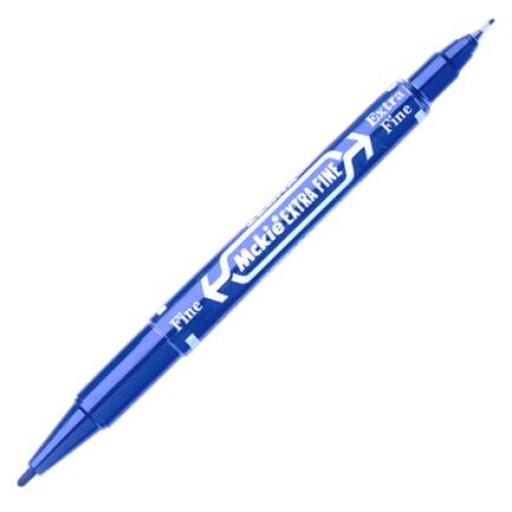 [ZEBRA_4001] Zebra MARCADOR ZEBRA MCKIE EXTRAFINO PERMANENTE DOBLEPUNTA AZUL/12