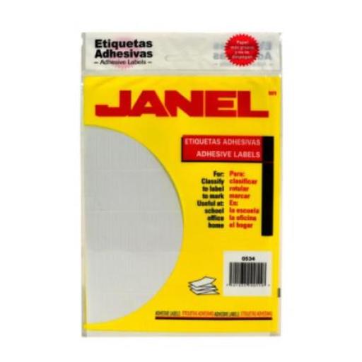 [JANEL_5X34] Janel Etiquetas Adhesivas Janel Clásica No. 21 05x34mm C/2484