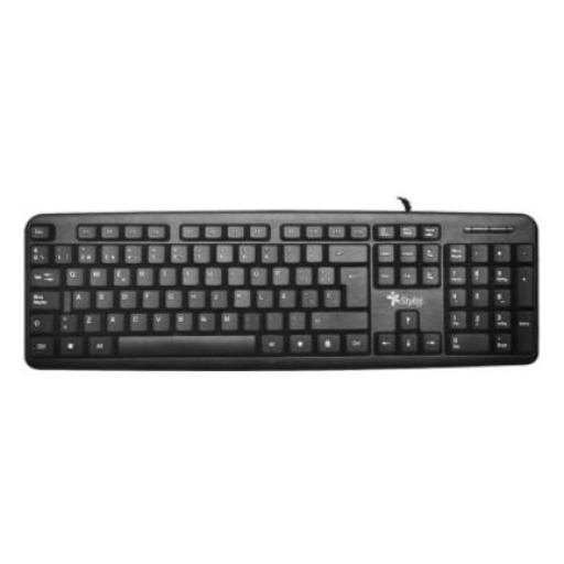 [XZEAL_STPTEC5B] XZEAL Teclado Stylos Tech Alámbrico Conexión USB Cable 1m Color Negro