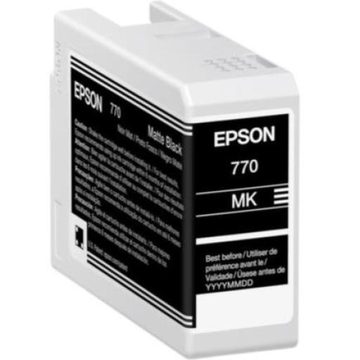 [EPSON_T770820] Epson Tinta Epson UltraChrome PRO10 T770 25ml Color Negro Mate