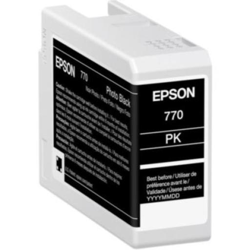[EPSON_T770120] Epson Tinta Epson UltraChrome PRO10 T770 25ml Color Negro Fotográfico