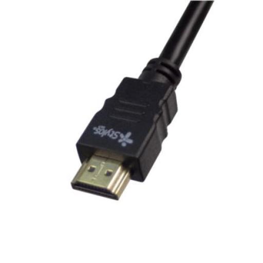 [XZEAL_STACHD12905018] XZEAL Cable Stylos Tech HDMI Punta Chapa Oro 10m Color Negro