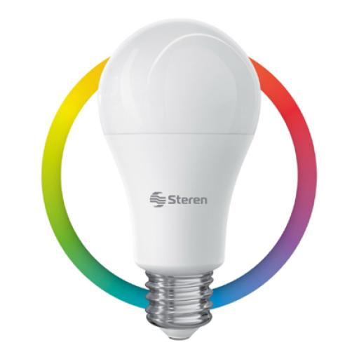[STEREN_SHOME-120] Steren Foco LED Steren Wi-Fi Multicolor 10W RGB Controlado