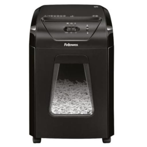 [FELLOWES_7120001] Fellowes Trituradora Fellowes Powershred 12C Corte Cruzado 12 Hojas Color Negro