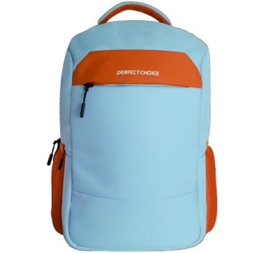 [PERFECTCHOICE_PC-084020] Perfect Choice Mochila Perfect Choice Fearless para Laptop 15.6" Color Azul-Naranja