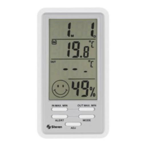 [STEREN_TER-150] Steren Termómetro Digital Steren Interior/Exterior con Sensor de Humedad