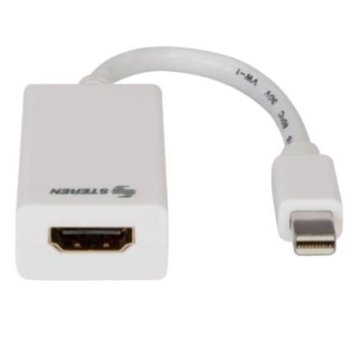[STEREN_506-410] Steren Adaptador Steren Mini DisplayPort/Thunderbolt a HDMI Windows/Mac Color Blanco