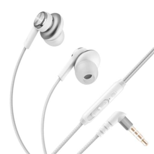 [STEREN_AUD-336] Steren Audífonos Steren Manos Libres Sujección de Imán Control de Volumen Cable Tipo Cordón Color Blanco