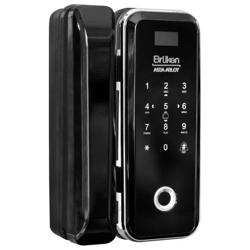 [BRUKENASSAABLOY_BRK3550] BRUKEN ASSA ABLOY Cerrojo Electrónico con Lector de Huella/ Contraseña/ Tarjeta para Puerta de Vidrio