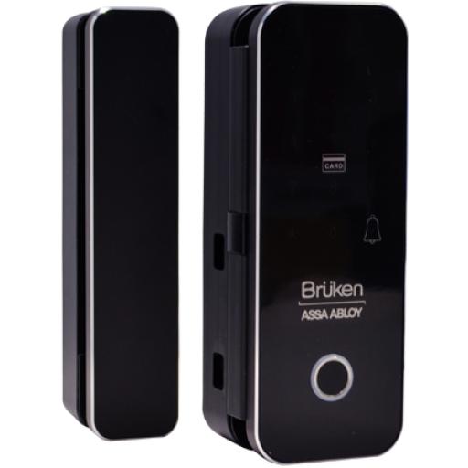 [BRUKENASSAABLOY_BRK3553] BRUKEN ASSA ABLOY Cerrojo Electrónico con Lector de Huella / Tarjeta para Puerta de Vidrio