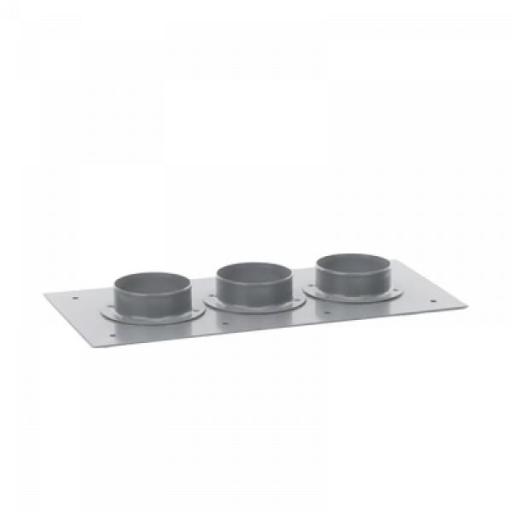 [SYSCOMTOWERS_STEP413] SYSCOM TOWERS Placa Pasamuros Con Capacidad de 3 Botas de 4"