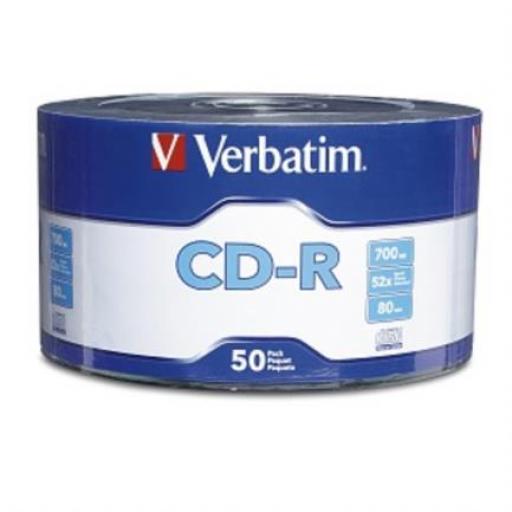 [VERBATIM_97488] Verbatim Disco Compacto Verbatim CD-R 80MIN/700MB 52X Torre 50 Unidades