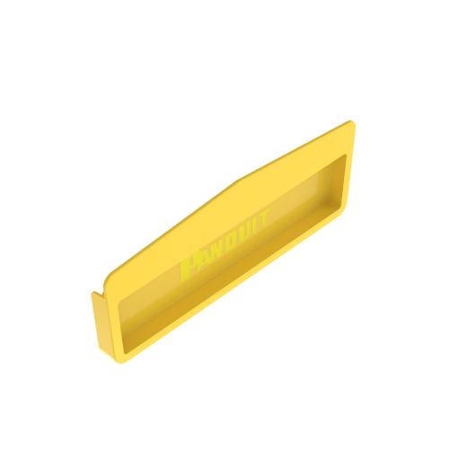 [PANDUIT_FREC12X4LYL] Panduit Tapa Final Para Canaletas FiberRunner™ 12x4, de Instalación a Presión, Color Amarillo