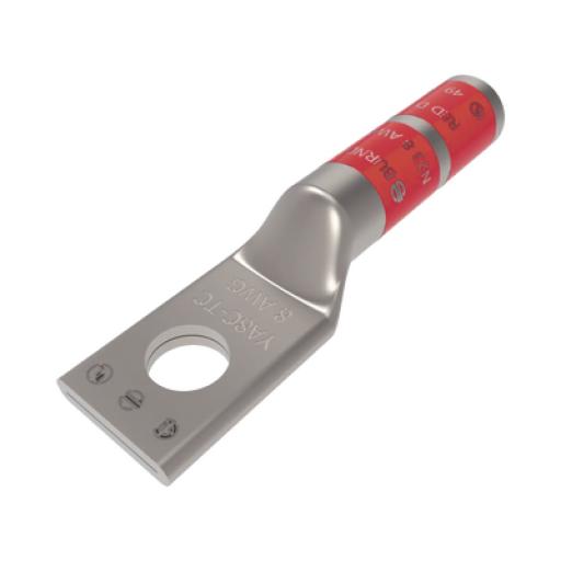 [HUBBELL_HUB-YA8-CTC-14] Hubbell Zapata Terminal de Compresión BURNDY para Tornillo de 1/4" y Calibre 8 AWG.