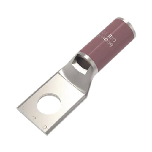 [HUBBELL_HUB-YA2CL] Hubbell Zapata Terminal de Compresión BURNDY Cañón Corto para Tornillo de 5/16" y Calibre 2 AWG.