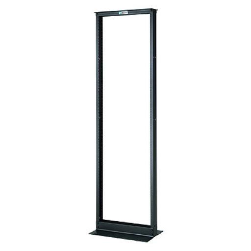 [PANDUIT_R2P] Panduit Rack de Dos Postes Estándar de 19 in, Rieles Numerados y Roscados #12-24, Fabricado en Aluminio, 45 Unidades de Rack, Color Negro