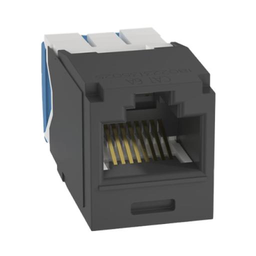 [PANDUIT_CJ6X88TGBL] Panduit Conector Jack RJ45 Estilo TG, Mini-Com, Categoría 6A, de 8 posiciones y 8 cables, Color Negro