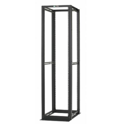 [PANDUIT_R4P] Panduit Rack de Cuatro Postes Estándar de 19", Rieles Numerados y Roscados #12-24, Profundidad Máxima de 30 in, 45 Unidades de Rack, Color Negro