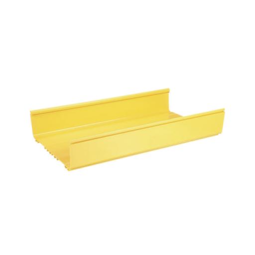 [PANDUIT_FR12X4YL6] Panduit Canaleta FiberRunner™ 12X4, de PVC Rígido, Color Amarillo, 1.8 m de Largo