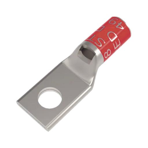[HUBBELL_HUB-YA8CL2BOX] Hubbell Zapata Terminal de Compresión BURNDY Cañón Corto para Tornillo de 5/16" y Calibre 8 AWG.