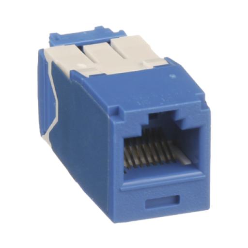 [PANDUIT_CJ6X88TGBU] Panduit Conector Jack RJ45 Estilo TG, Mini-Com, Categoría 6A, de 8 posiciones y 8 cables, Color Azul