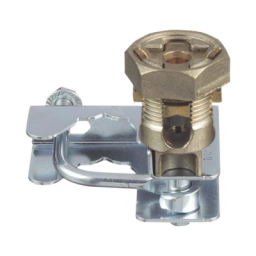 [PANDUIT_GPQC10-1/0] Panduit Abrazadera para Tierra Física en Base de Piso Falso, para Cables de 6 a 1/0 AWG. Para Pedestales Cuadrados de 7/8" y Circulares de 1" a 1 1/8"