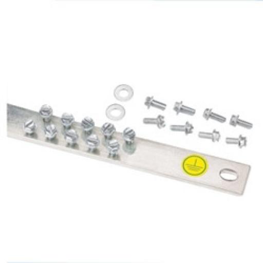 [PANDUIT_RGRB19Y] Panduit Barra de Conexión a Tierra, Para Rack de 19", Con 14 Orificios Para Conexión Rápida de Equipos