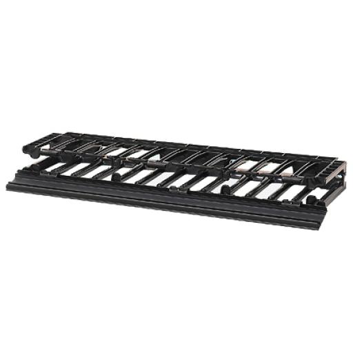 [PANDUIT_NMF1] Panduit Organizador de Cables Horizontal NetManager de Alta Densidad, Sencillo (Solo Frontal), Para Rack de 19in, 1UR
