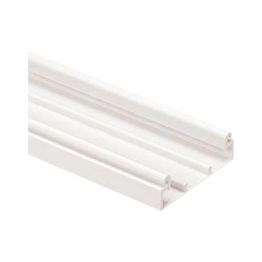 [PANDUIT_T70BWH6] Panduit Base para canaleta T-70, de PVC rígido, con orificios perforados para montaje, 103.3 x 44.9 x 1828.8 mm, Color Blanco