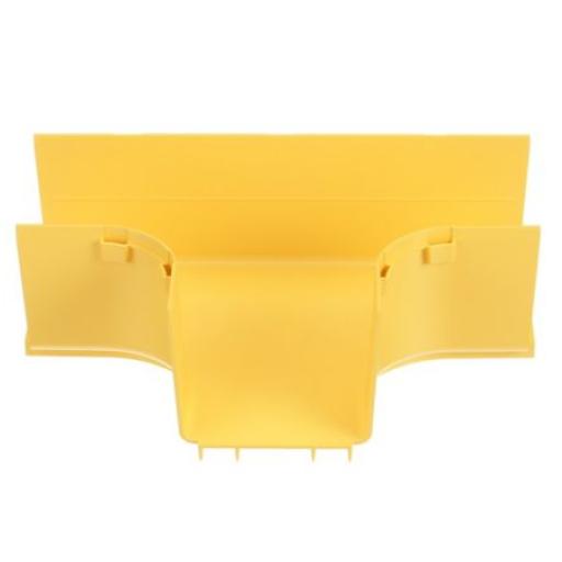 [PANDUIT_FRT4X4LYL] Panduit Accesorio en T Horizontal, Con Ángulos a 90º, Para Canaletas FiberRunner™ 4X4, Color Amarillo
