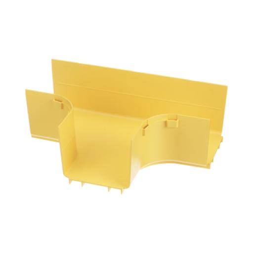 [PANDUIT_FRT4X4LYL] Panduit Accesorio en T Horizontal, Con Ángulos a 90º, Para Canaletas FiberRunner™ 4X4, Color Amarillo