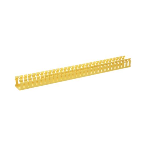 [PANDUIT_H2X2YL6] Panduit Canaleta Ranurada de PVC sin Tapa, Tipo H (Tapa Abisagrada), 2 in de Ancho, 2 in de Alto y 1828.8 mm de Largo, Color Amarillo