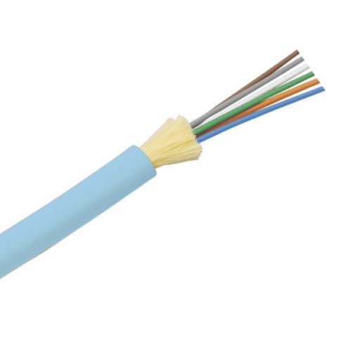 [PANDUIT_FODPZ06Y] Panduit Cable de Fibra Óptica de 6 hilos, Multimodo OM4 50/125 Optimizada, Interior, Tight Buffer 900um, No Conductiva (Dieléctrica), OFNP (Plenum), Precio Por Metro