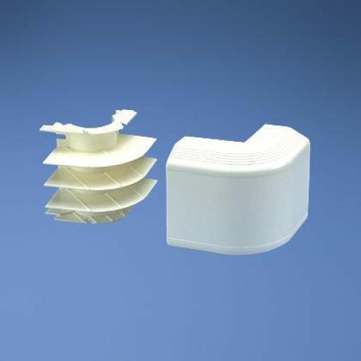 [PANDUIT_T70OCIW] Panduit Esquinero exterior, para uso con canaleta T70, Material PVC Rígido, Color Blanco Mate