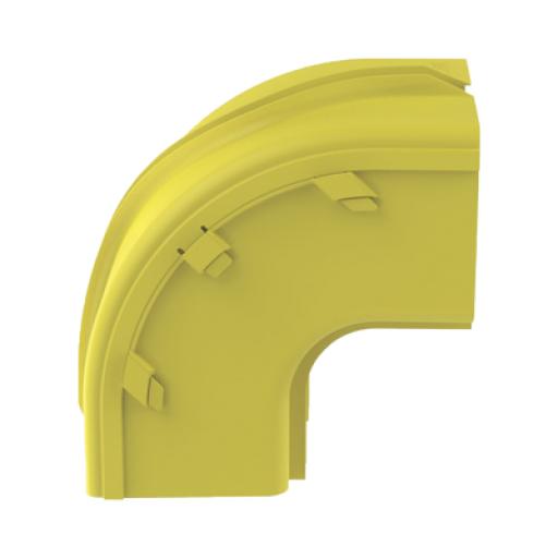 [PANDUIT_FROVRA6X4LYL] Panduit Bajada Vertical Exterior de 90º sin Tapa, Para uso con Canaletas 6X4 FiberRunner™, Color Amarillo